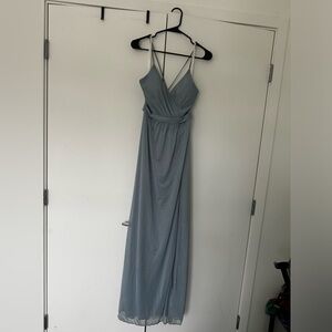 Azazie Luxy Dusty Blue Bridesmaids Dress